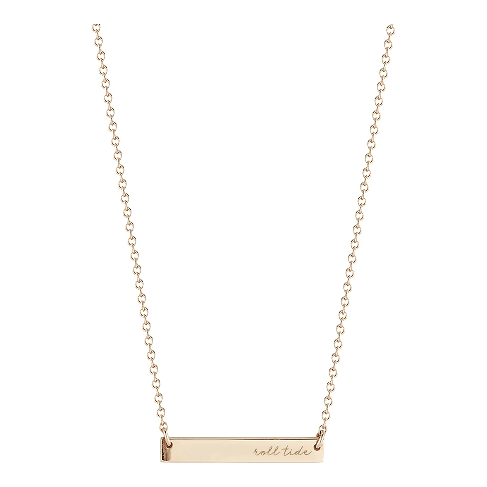 Women's Kyle Cavan Gold Alabama Crimson Tide Horizontal Bar Necklace