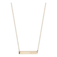 Women's Kyle Cavan  Gold Alabama Crimson Tide Horizontal Bar Necklace