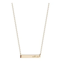 Women's Kyle Cavan  Gold Clemson Tigers Horizontal Bar Necklace