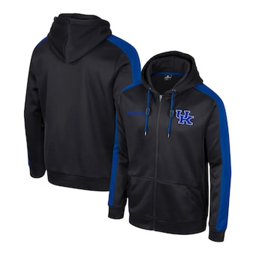 Men's Colosseum  Black Kentucky Wildcats Reese Full-Zip Hoodie