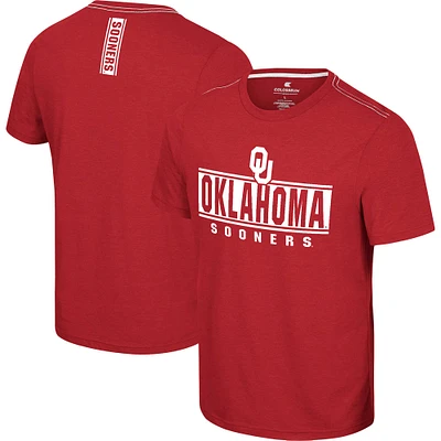 Men's Colosseum  Crimson Oklahoma Sooners No Problemo T-Shirt