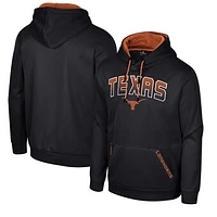 Men's Colosseum Black Texas Longhorns Reese Pullover Hoodie