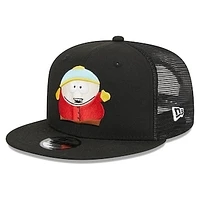 Men's New Era Black South Park Cartman Trucker 9FIFTY Snapback Hat