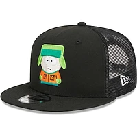 Men's New Era Black South Park Kyle Mesh Trucker 9FIFTY Snapback Hat