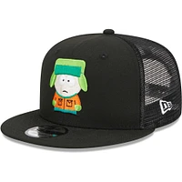 Men's New Era Black South Park Kyle Mesh Trucker 9FIFTY Snapback Hat