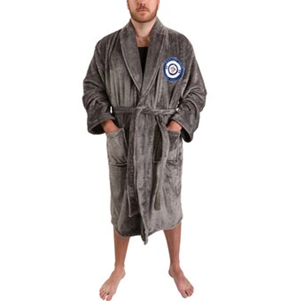 Blue Winnipeg Jets Plush Robe