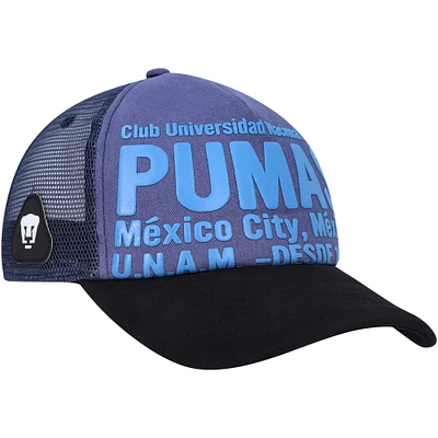 Men's Navy Pumas Club Gold Adjustable Hat