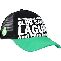 Men's Black Santos FC Club Gold Adjustable Hat