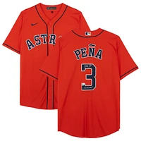 Jeremy Peña Houston Astros Autographed Orange Nike Replica Jersey with "22 WS MVP" Inscription