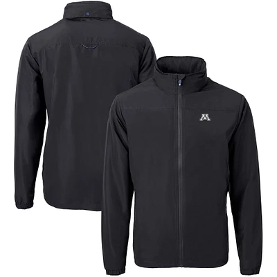 Men's Cutter & Buck Minnesota Golden Gophers Big Tall Charter Eco Knit Recycled Full-Zip Jacket