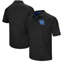 Men's Colosseum Black Kentucky Wildcats Down Swing Raglan Polo