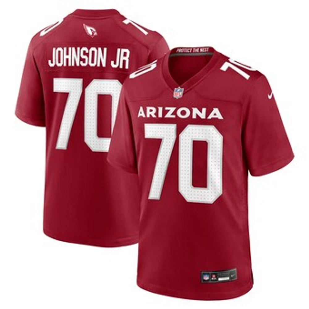 Men's Nike Paris Johnson Jr. Cardinal Arizona Cardinals  Game Jersey