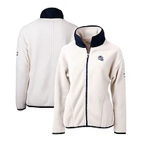 Women's Cutter & Buck Buffalo Bills Helmet Logo Cascade Eco Sherpa Full-Zip Fleece Jacket