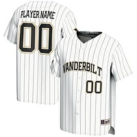 Youth GameDay Greats  White Vanderbilt Commodores NIL Pick-A-Player Lightweight Baseball Jersey