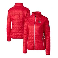 Women's Cutter & Buck Kansas City Chiefs Helmet Logo Rainier PrimaLoft Eco Insulated Full-Zip Puffer Jacket