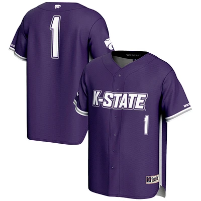Men's GameDay Greats #1 Kansas State Wildcats Lightweight Baseball Jersey