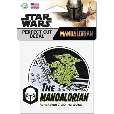 WinCraft Grogu The Mandalorian 4" x 4" Perfect Cut Decal