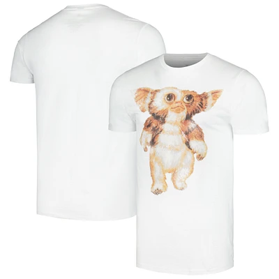 Men's Ripple Junction  White Gremlins Gizmo Distressed T-Shirt
