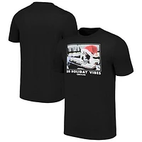 Men's Ripple Junction  Black Gremlins Gizmo Santa T-Shirt