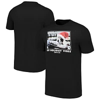 Men's Ripple Junction  Black Gremlins Gizmo Santa T-Shirt