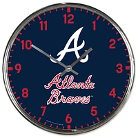 WinCraft Atlanta Braves Chrome Wall Clock