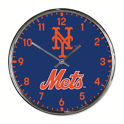 WinCraft New York Mets Chrome Wall Clock