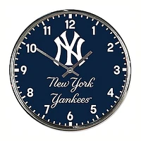 WinCraft New York Yankees Chrome Wall Clock