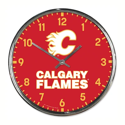 WinCraft Calgary Flames Chrome Wall Clock