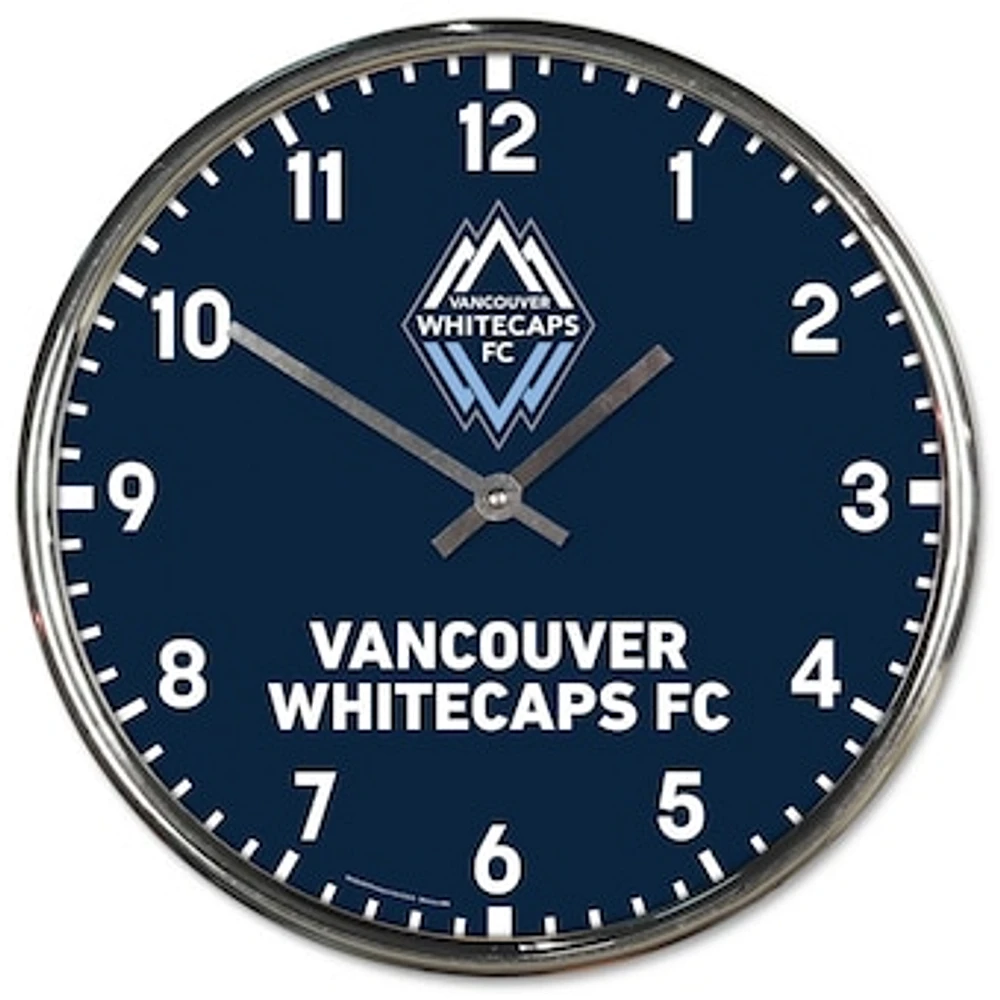 WinCraft Vancouver Whitecaps FC Chrome Wall Clock