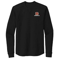 Men's Dunbrooke Black Cincinnati Bengals Cavalier Thermal Long Sleeve T-Shirt