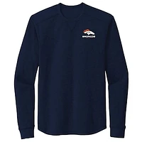 Men's Dunbrooke Navy Denver Broncos Cavalier Thermal Long Sleeve T-Shirt