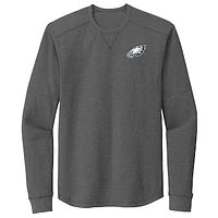 Men's Dunbrooke Heather Gray Philadelphia Eagles Cavalier Thermal Long Sleeve T-Shirt