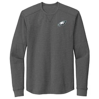 Men's Dunbrooke Heather Gray Philadelphia Eagles Cavalier Thermal Long Sleeve T-Shirt