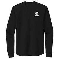 Men's Dunbrooke Black Pittsburgh Steelers Cavalier Thermal Long Sleeve T-Shirt