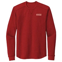 Men's Dunbrooke Scarlet San Francisco 49ers Cavalier Thermal Long Sleeve T-Shirt