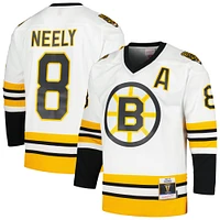 Men's Mitchell & Ness Cam Neely White Boston Bruins  1993/94 Blue Line Player Jersey