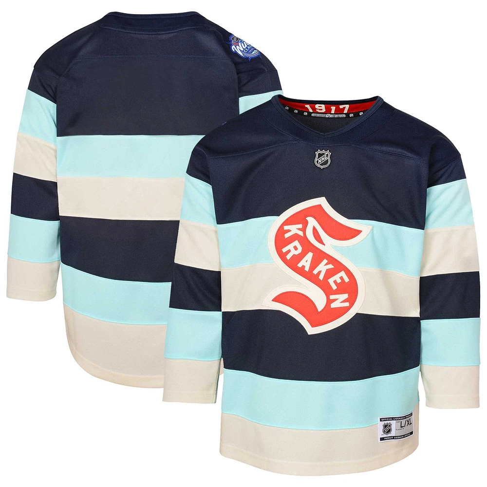 Youth Deep Sea Blue Seattle Kraken 2024 NHL Winter Classic Premier Jersey