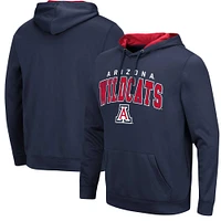 Men's Colosseum Navy Arizona Wildcats Resistance Pullover Hoodie