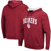 Men's Colosseum Crimson Oklahoma Sooners Resistance Pullover Hoodie