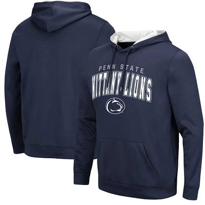 Men's Colosseum Navy Penn State Nittany Lions Resistance Pullover Hoodie