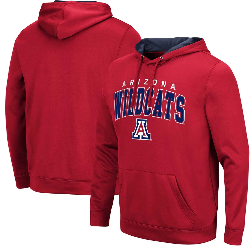 Men's Colosseum Red Arizona Wildcats Resistance Pullover Hoodie