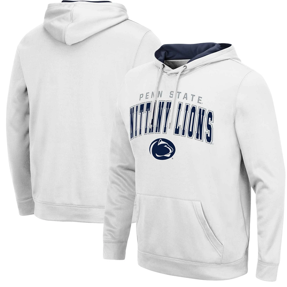 Men's Colosseum White Penn State Nittany Lions Resistance Pullover Hoodie