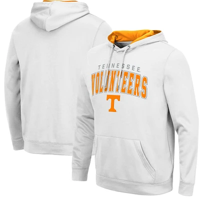 Men's Colosseum White Tennessee Volunteers Resistance Pullover Hoodie