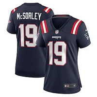 Men's Nike Trace McSorley Navy New England Patriots Game Player Jersey