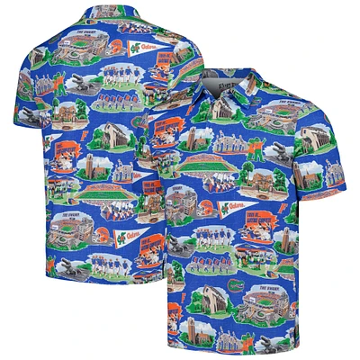 Men's Reyn Spooner Royal Florida Gators Scenic Polo