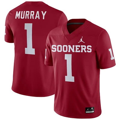 Men's Jordan Brand Kyler Murray Crimson Oklahoma Sooners Player Game Jersey