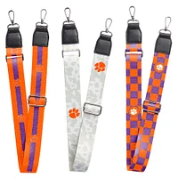 Clemson Tigers 3-Pack Bag Strap Set