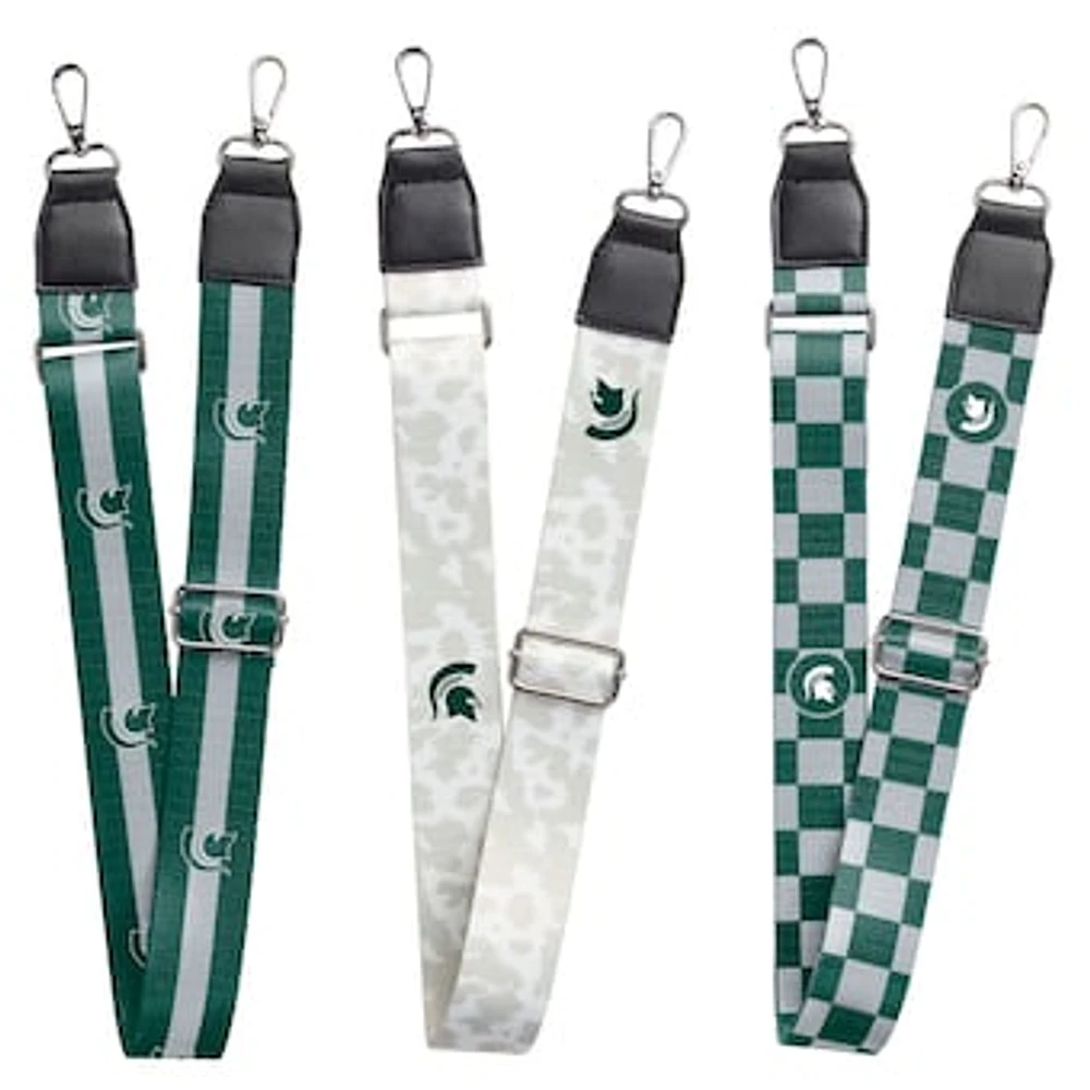 Michigan State Spartans 3-Pack Bag Strap Set