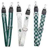 Michigan State Spartans 3-Pack Bag Strap Set