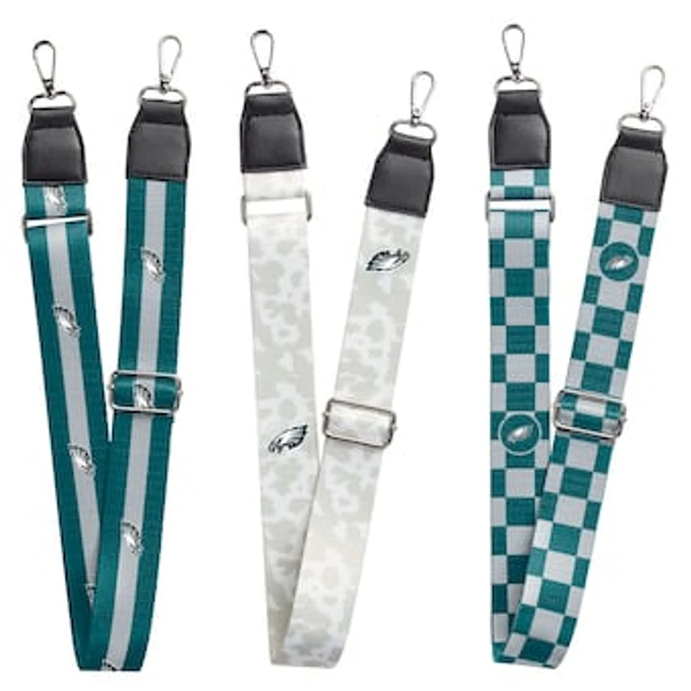 Philadelphia Eagles 3-Pack Bag Strap Set